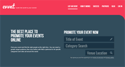 Desktop Screenshot of evvnt.com